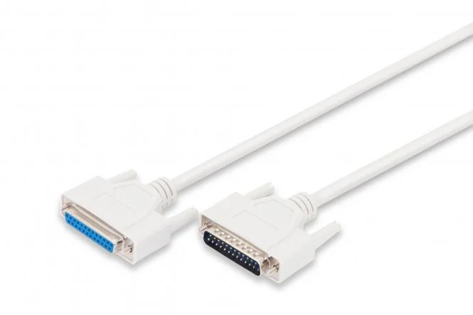 DIGITUS 25-Pol Sub-D Kabel, Stecker - Kupplung, 2,0 m, beige (EAN: 4016032301196)
