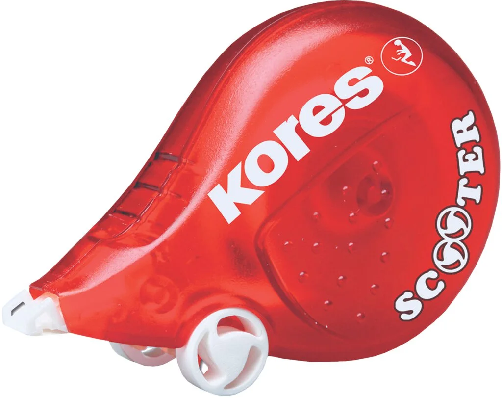Kores Einweg-Korrekturroller "SCOOTER", 4,2 mm x 8 m, rot (EAN: 9023800848239)