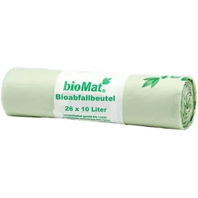 bioMAT Bio-Abfallbeutel, 10 Liter, grün (EAN: 9007730002565)