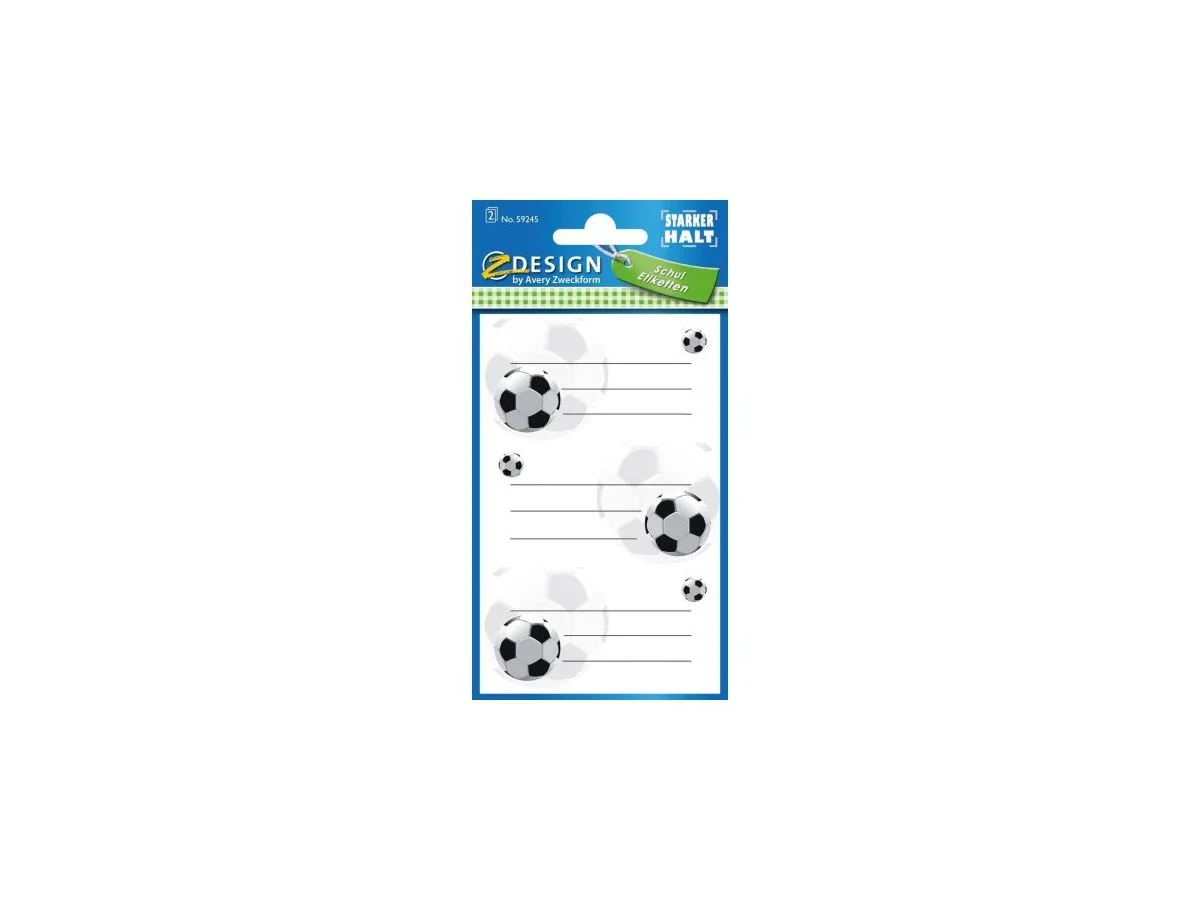 AVERY Zweckform ZDesign Buchetiketten "Fußball" (EAN: 4004182592458)