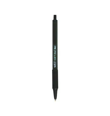 BIC Druckkugelschreiber Soft Feel Clic Grip, schwarz (EAN: 0070330166295)