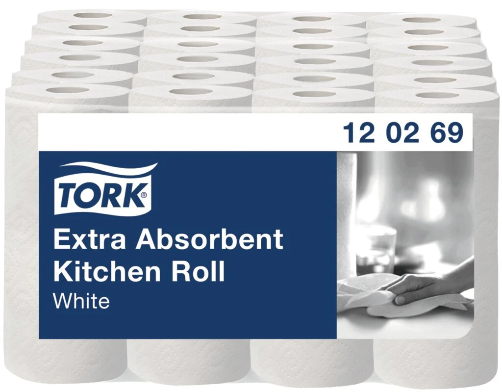 TORK Küchenrolle, extra saugfähig, 2-lagig, weiß (EAN: 7322540006292)