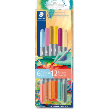 STAEDTLER Doppelfasermaler Edition 2, 6er Kartonetui (EAN: 4007817167137)