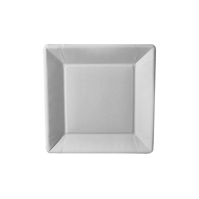 PAPSTAR Papp-Teller "pure" eckig, 225 x 225, weiß, 50er (EAN: 4002911729281)