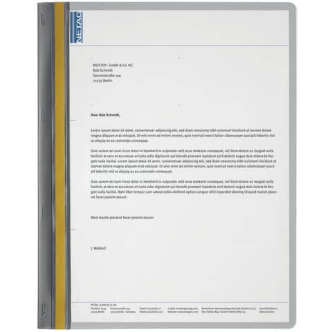 DURABLE Schnellbindemappe DURABIND, DIN A4, grau (EAN: 4005546200323)