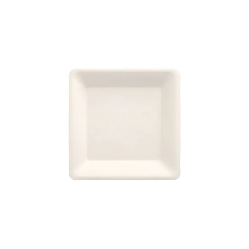 PAPSTAR Zuckerrohr-Teller "pure", eckig, 155 x 155 mm, 50er, weiß (EAN: 4002911775615)