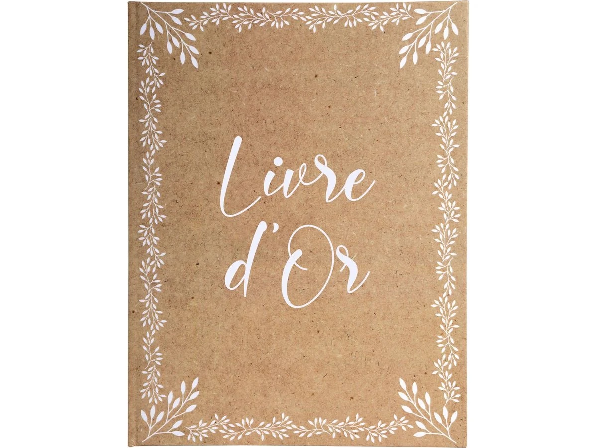 EXACOMPTA Gästebuch "Livre d'Or", 220 x 270 mm, braun (EAN: 3130630472346)
