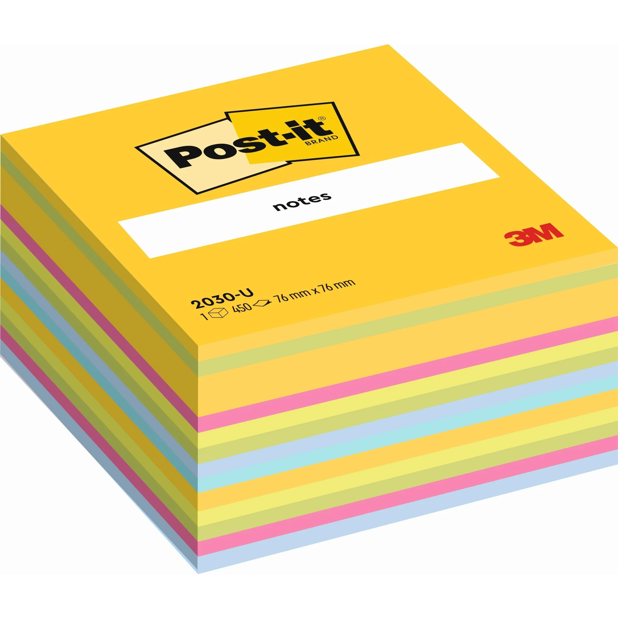Post-it Haftnotiz-Würfel notes, 76 x 76 mm, Ultra-Farben (EAN: 4046719274116)