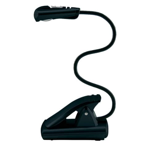 WEDO LED-Leselampe mit Clip, mobil, 1 LED, schwarz (EAN: 4003801789224)