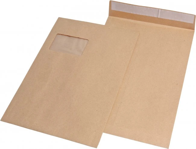 MAILmedia Faltenversandtasche C4, mit Fenster, braun (EAN: 4018529025875)