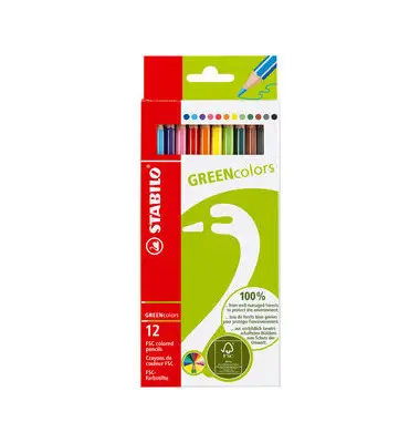 STABILO Buntstifte GREENcolors, 12er Kartonetui (EAN: 4006381366076)