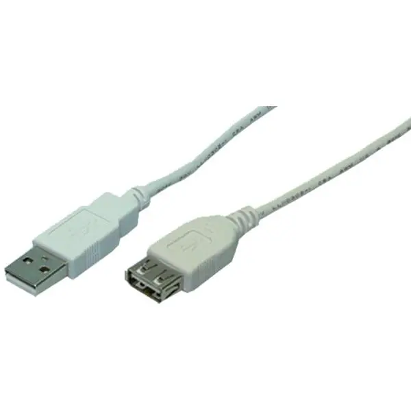 LogiLink USB 2.0 Verlängerungskabel, grau, 2,0 m (EAN: 4260113560334)