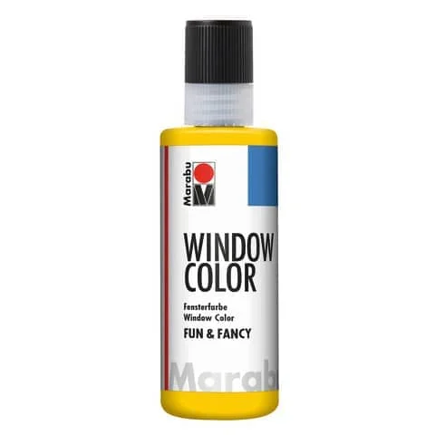 Marabu Window Color "fun & fancy", 80 ml, gelb (EAN: 4007751068156)