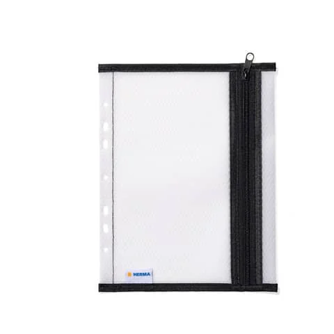 HERMA Reißverschlusstasche, abheftbar, DIN A5, schwarz (EAN: 4008705200295)
