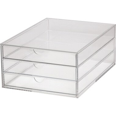 MAUL Acryl-Schubladenbox, DIN A4, 3 Schubladen, glasklar (EAN: 4002390067454)