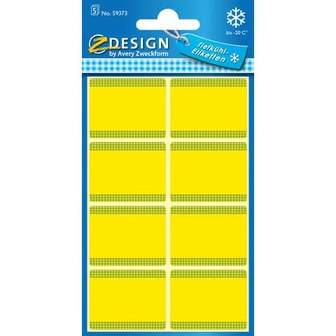 AVERY Zweckform ZDesign Tiefkühletiketten HOME, gelb (EAN: 4004182593738)