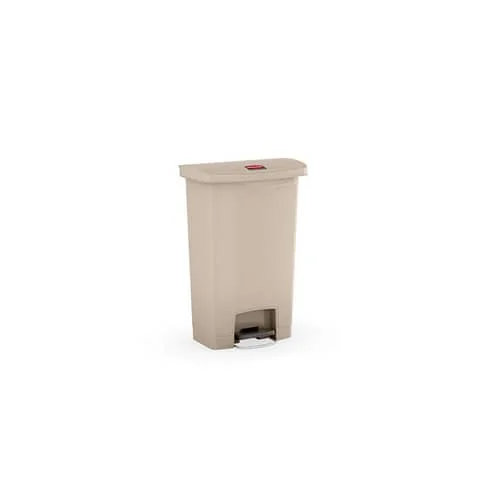 Rubbermaid Tret-Abfalleimer Slim Jim, 50 Liter, beige (EAN: 0086876223927)