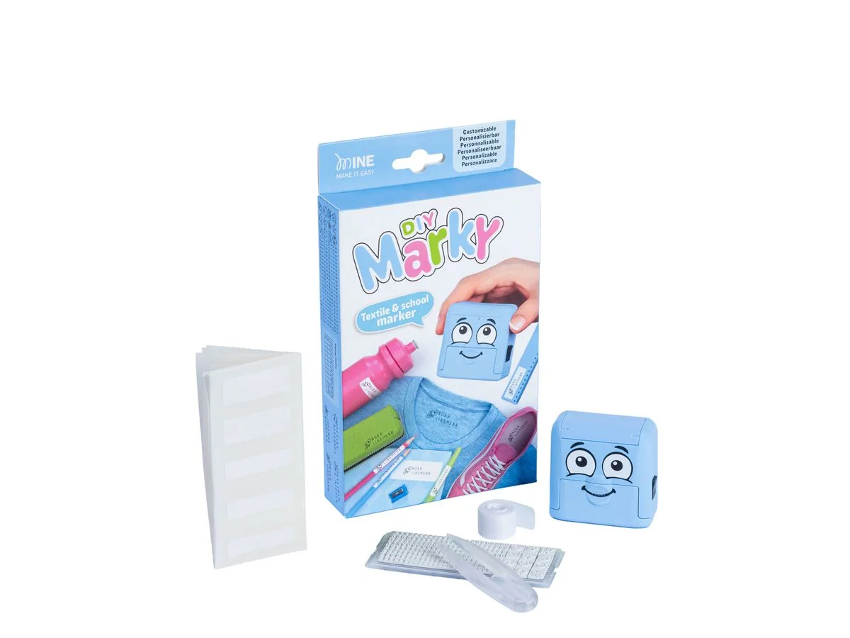 COLOP Markierungsstempel-Set "DIY Marky" Printer C20, blau (EAN: 9004362538981)