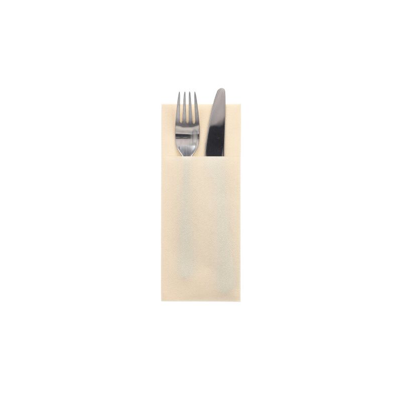 STARPAK Servietten-Tasche, 1/8-Falz, creme, 100er (EAN: 4002911879085)