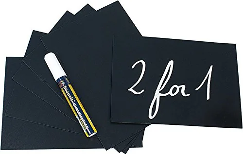 Securit Kreidetafelschild DIN A5, schwarz, 10er Set (EAN: 8718226491435)
