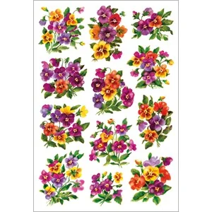 HERMA Sticker DECOR "Veilchengestecke", beglimmert (EAN: 4008705033480)