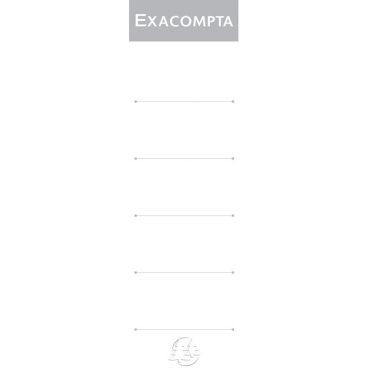 EXACOMPTA Ordnerrücken-Etiketten, 48 x 185 mm, weiß (EAN: 3130630005377)