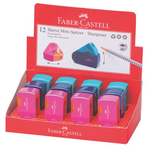 FABER-CASTELL Einfachspitzdose SLEEVE MINI, sortiert (EAN: 6933256640543)