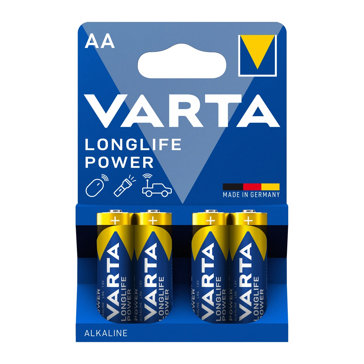 VARTA Alkaline Batterie "LONGLIFE Power", Mignon (AA/LR6) (EAN: 4008496559435)