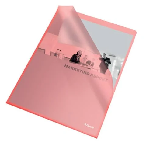 Esselte Sichthüllen Standard, DIN A4, PP, rot, 0,12 mm (EAN: 4001536548345)