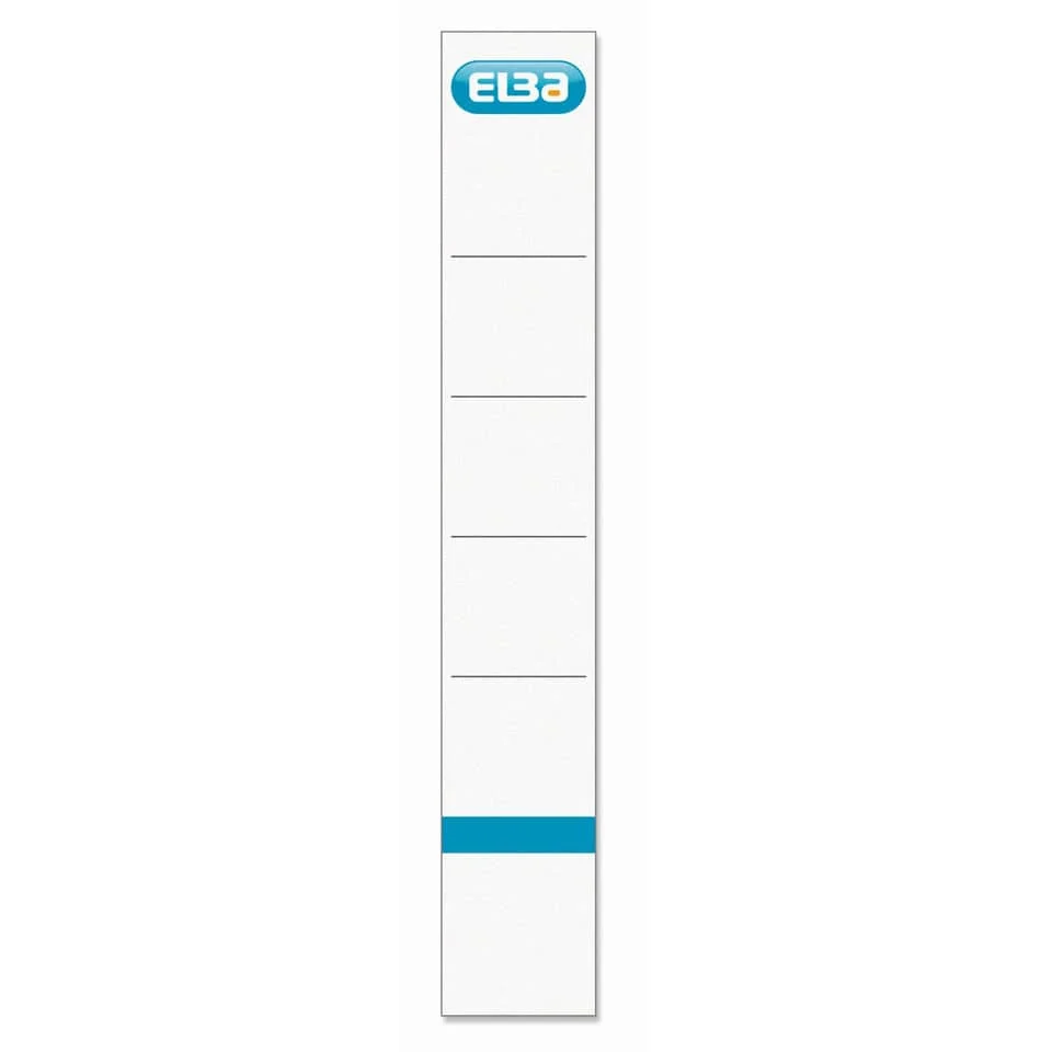 ELBA Ordnerrücken-Einsteckschild, kurz/schmal, weiß (EAN: 4002030005747)