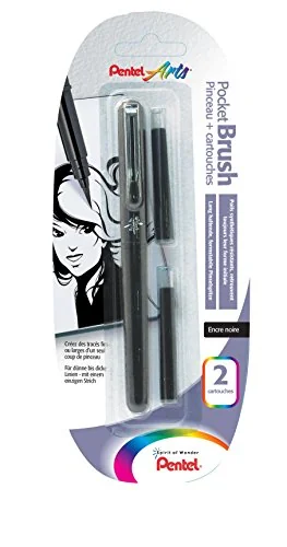 PentelArts Brush Pen Pinselstift, Gehäuse schwarz (EAN: 5011433132430)