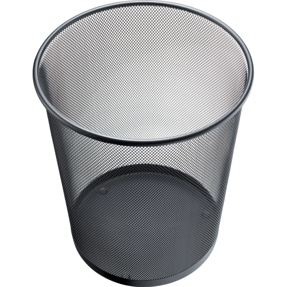 helit Papierkorb "the circle network", 23 Liter, schwarz (EAN: 4012086009477)