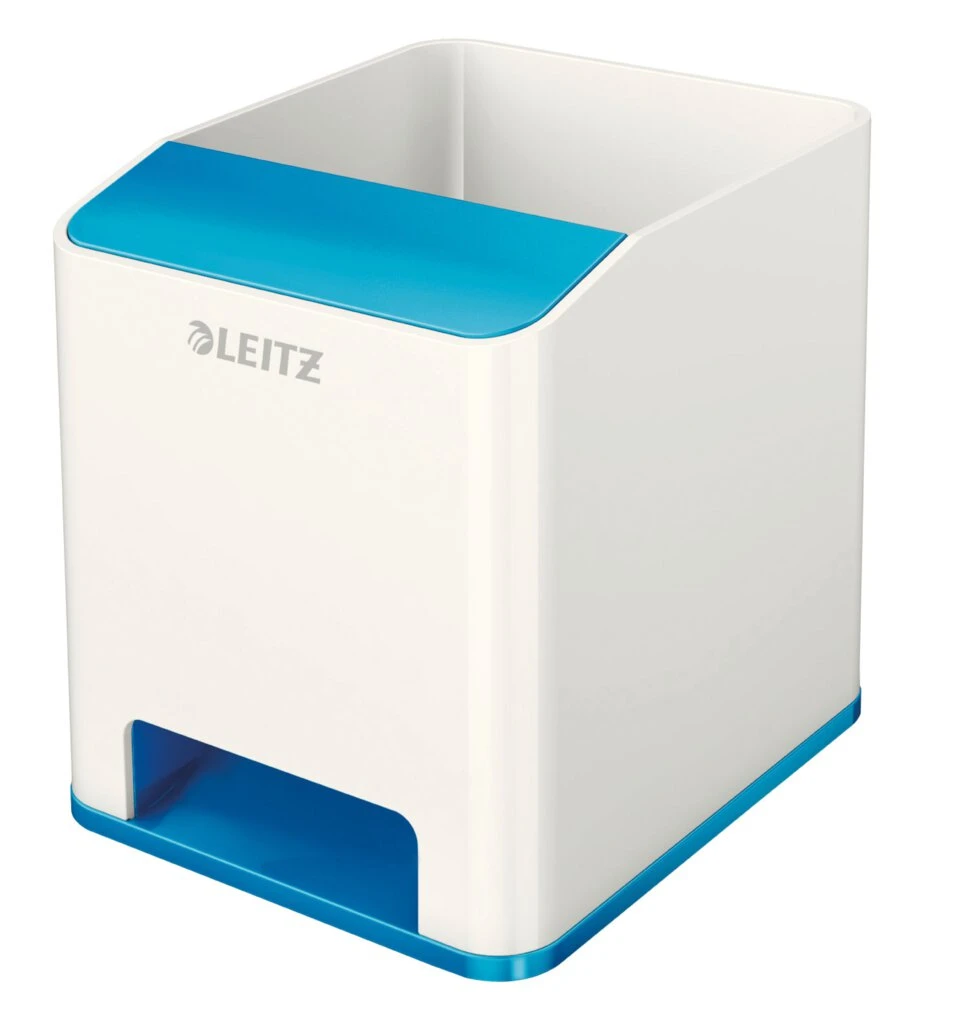 LEITZ Sound Stifteköcher WOW Duo Colour, 2 Fächer, blau (EAN: 4002432113682)