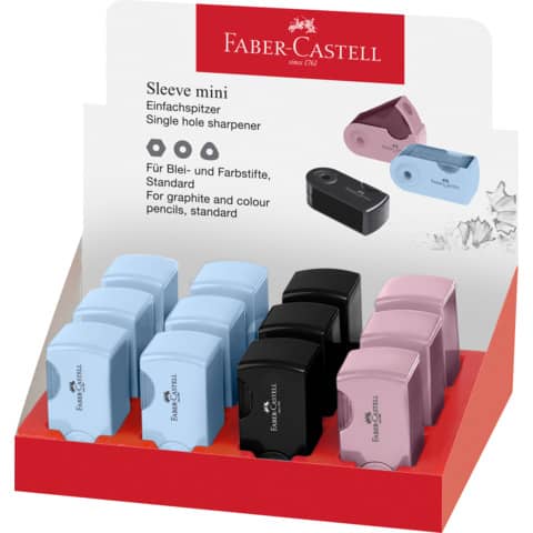 FABER-CASTELL Einfachspitzdose SLEEVE MINI, sortiert (EAN: 6933256657749)