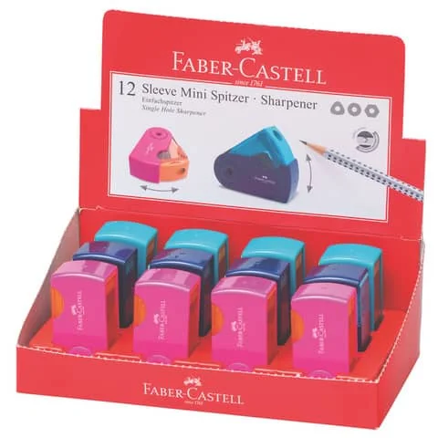 FABER-CASTELL Einfachspitzdose SLEEVE MINI, sortiert (EAN: 6933256640543)