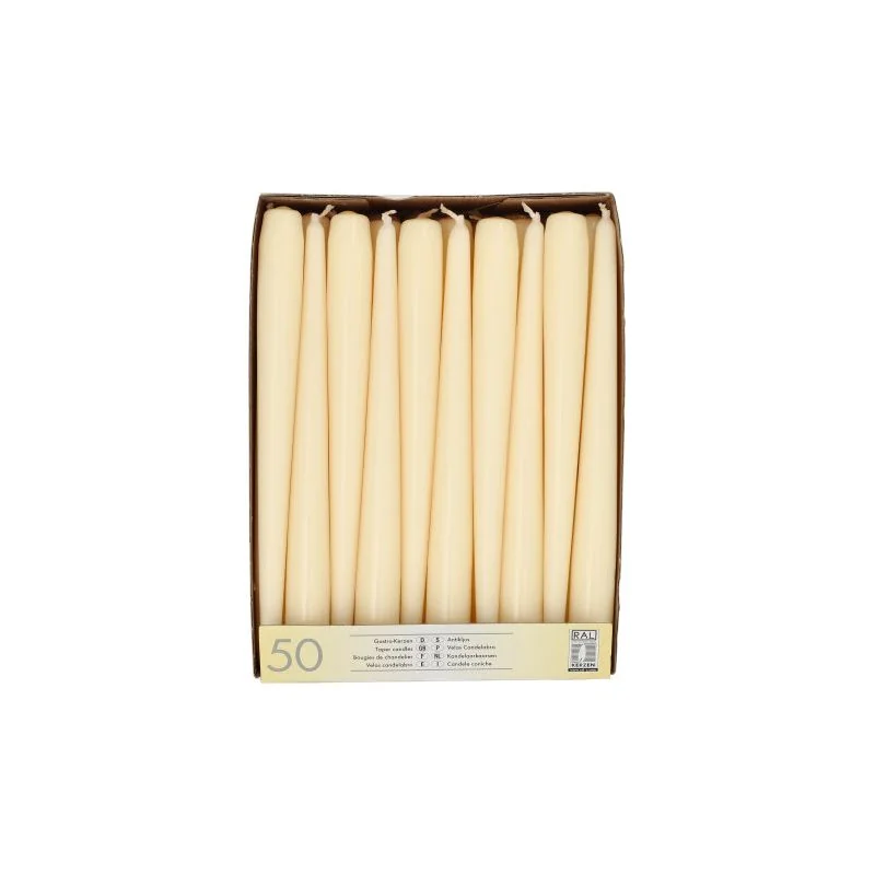 STARPAK Leuchterkerzen, 22 mm, creme, 50er Pack (EAN: 4002911179673)