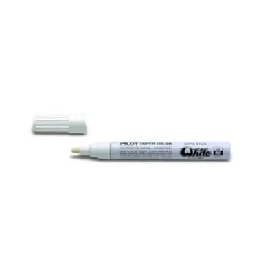 PILOT Permanent-Marker SUPER COLOR White, medium, weiß (EAN: 4902505088032)