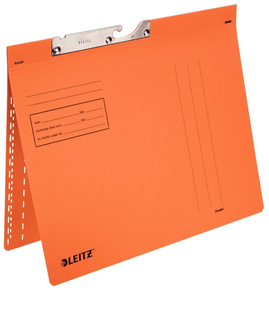 LEITZ Pendelhefter, A4, kaufmännische Heftung, orange (EAN: 4002432304196)