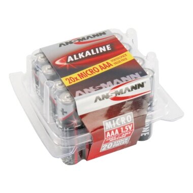 ANSMANN Alkaline Batterie "RED",Micro AAA, 20er Blister (EAN: 4013674005475)