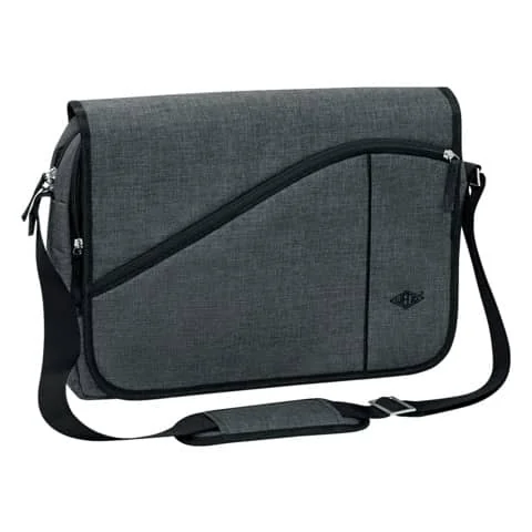 WEDO Notebook-Umhängetasche Messenger Bag COLLEGE, grau, graumeliert (EAN: 4003801864167)