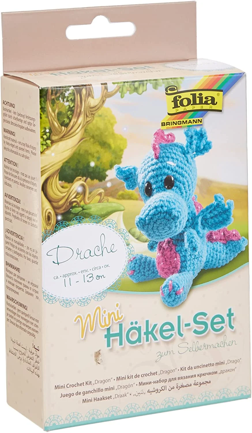folia Mini-Häkelset "Drache", türkis (EAN: 4001868093261)