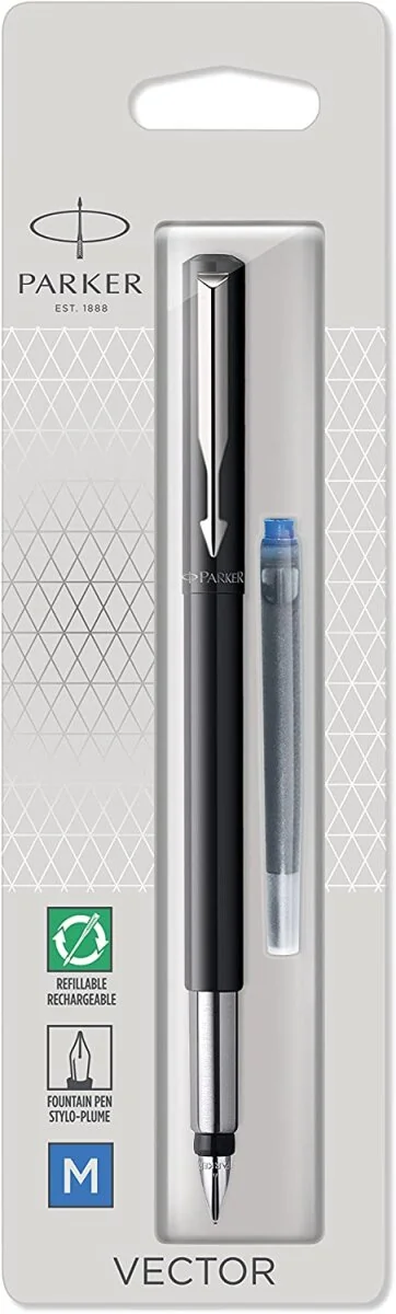 PARKER Füllhalter VECTOR, Schwarz, Federbreite: M (EAN: 3501179801902)