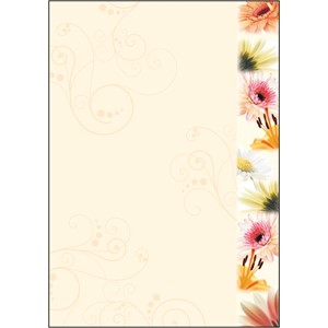 sigel Design-Papier, DIN A4, 90 g/qm, Motiv "Flowerstyle" (EAN: 4004360887499)