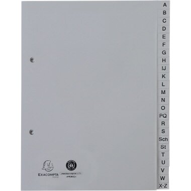 EXACOMPTA Kunststoff-Register, A-Z, DIN A5, 24-teilig (EAN: 3130630017431)