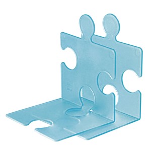 HAN Buchstütze PUZZLE, 2er Set, blau-transluzent (EAN: 4012473921221)