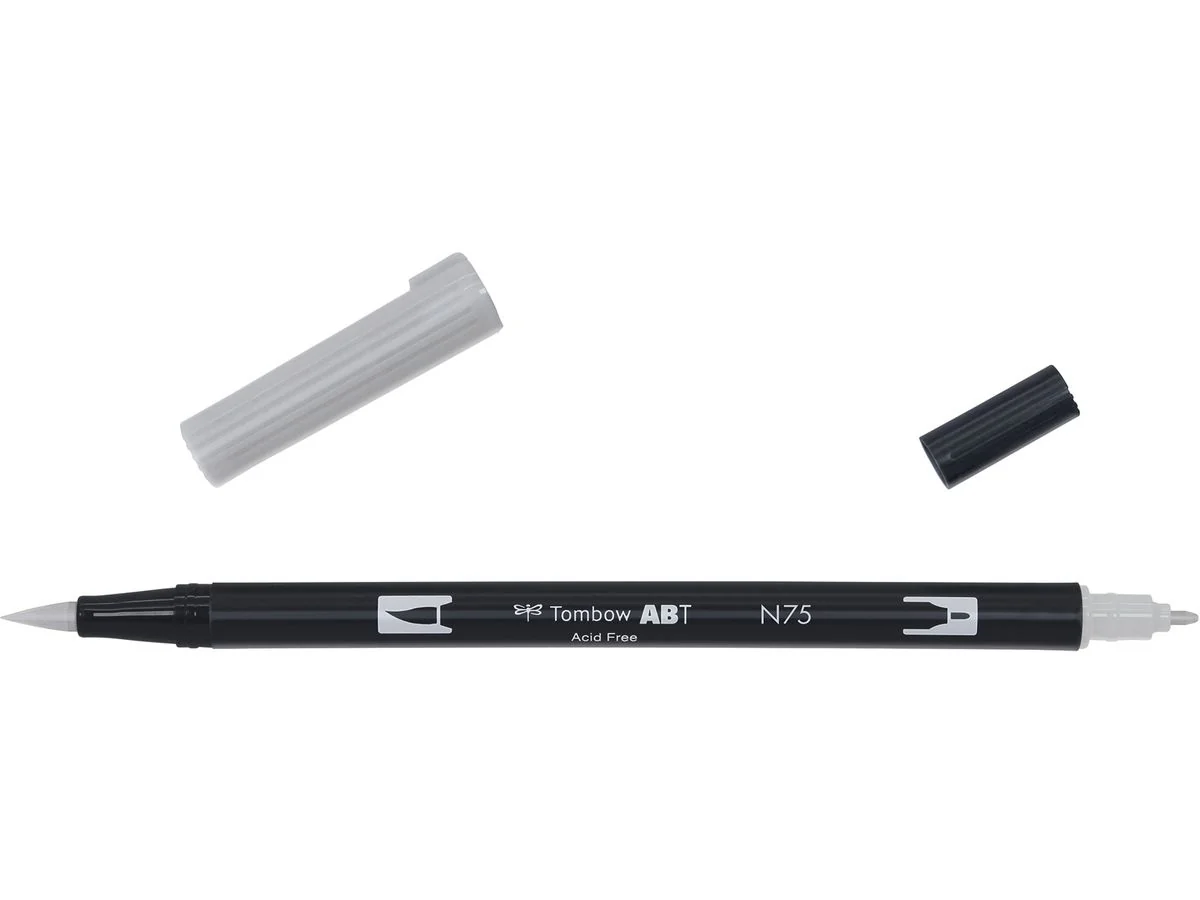 Tombow Doppelfasermaler "ABT DUAL BRUSH PEN", cool grey 3 (EAN: 4901991902495)