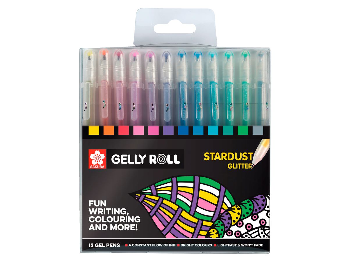 SAKURA Gel-Tintenroller Gelly Roll Stardust, 12er Etui (EAN: 8710141131571)