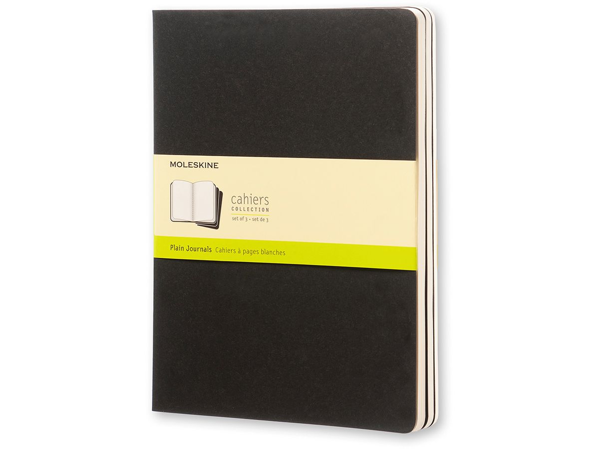 MOLESKINE Notizheft Cahier, XL, blanko, Karton, schwarz (EAN: 9788883705038)