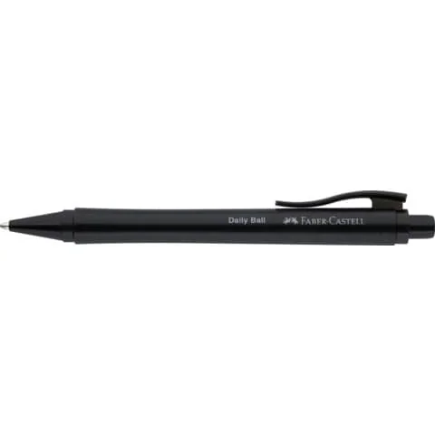 FABER-CASTELL Druckkugelschreiber DAILY BALL, schwarz (EAN: 4005401406907)