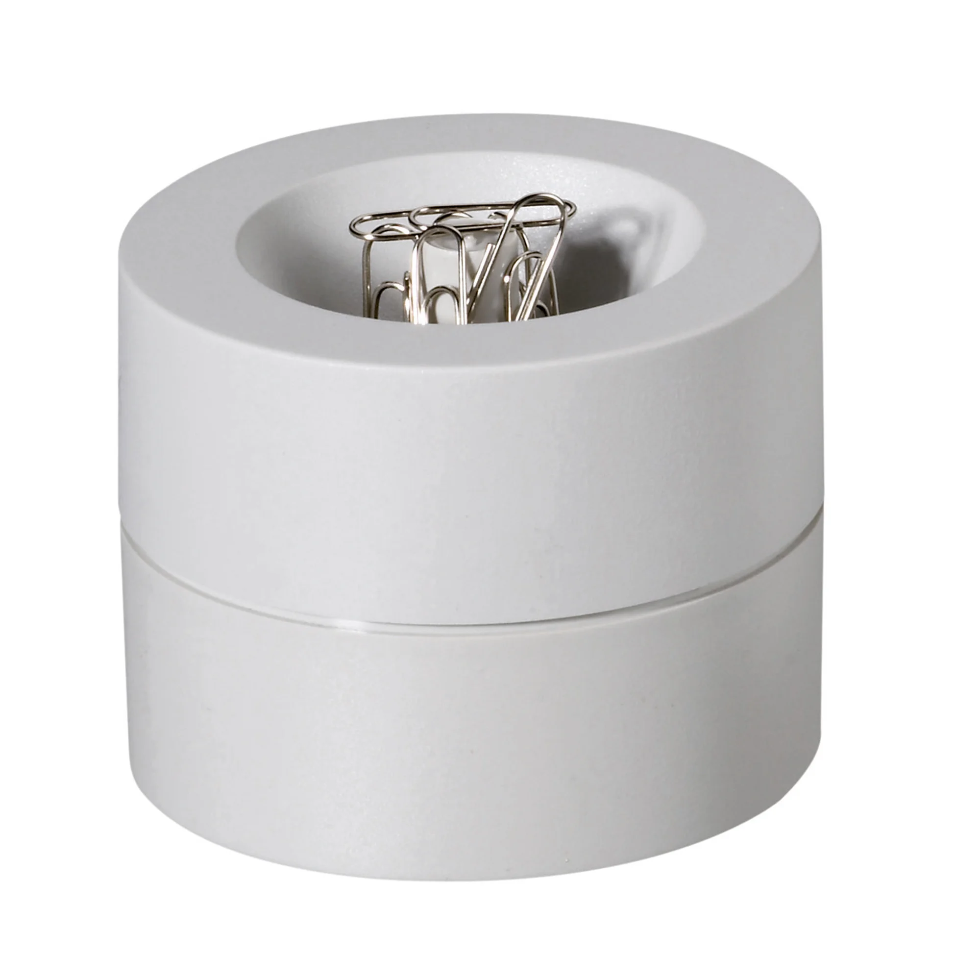 MAUL Klammernspender MAULpro, rund, Durchmesser: 73 mm, grau (EAN: 4002390001670)